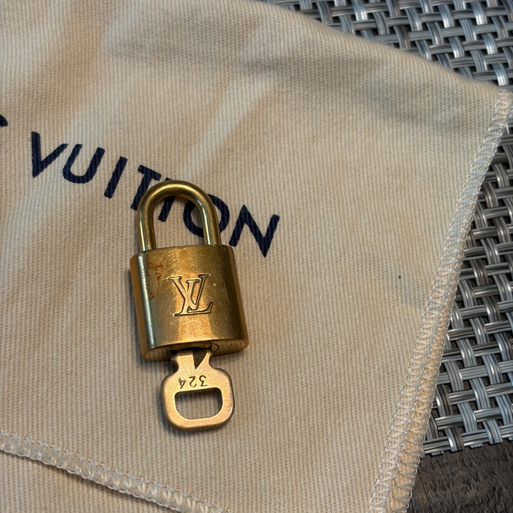 Louis Vuitton Brass Padlock with Key